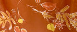 Handmade Fall leaves Silk scarf