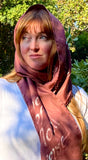 Handmade Silk scarf, the Arc of the Moral Universe...