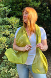 Handmade Silk scarf. The Arc of the Moral Universe...