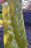 Handmade Silk scarf. The Arc of the Moral Universe...