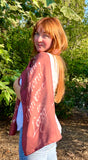 Handmade Silk scarf, the Arc of the Moral Universe...