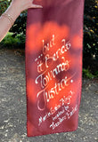 Handmade Silk scarf, the Arc of the Moral Universe...