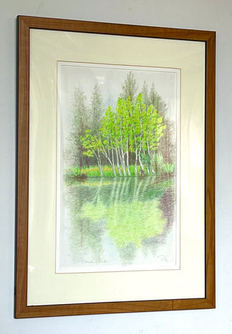 Pondside - ORIGINAL framed