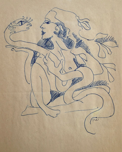 Girl with Snake